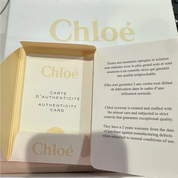 Brand new Chloe UV protection Sunglasses with Metallic Frames